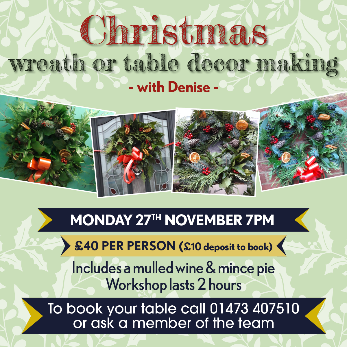 The Nelson - Wreath-table decor making