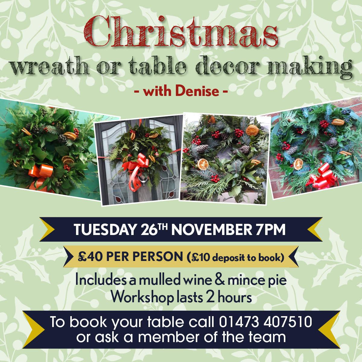 Wreath or table decor making